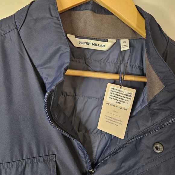 Peter Millar Norfolk Bomber Jacket / MF24Z03 / Color Navy / X-Large - Picture 7 of 13